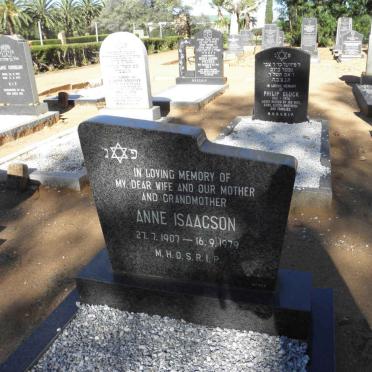 ISAACSON Anne 1907-1979