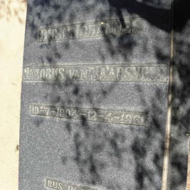 JAARSVELD Dirk Johannes Jacobus, van 1904-1961