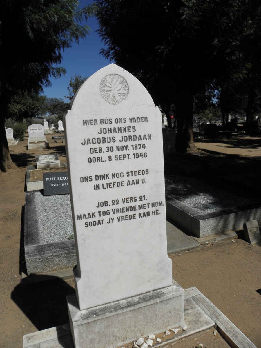 JORDAAN Johannes Jacobus 1874-1946