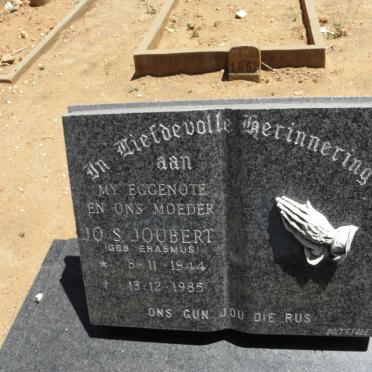 JOUBERT J.O.S. nee ERASMUS 1944-1985
