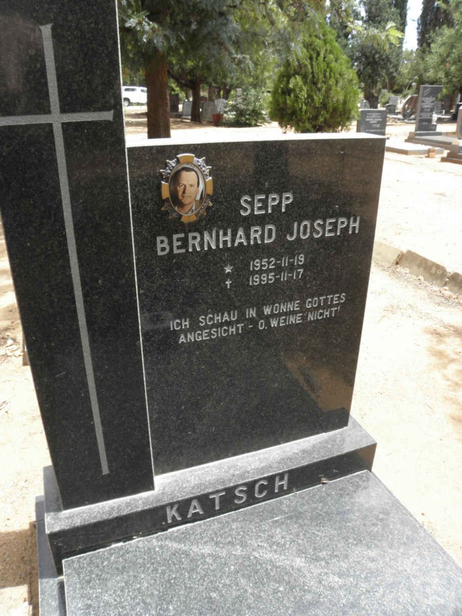 KATSCH Sepp Bernhard Joseph 1952-1995