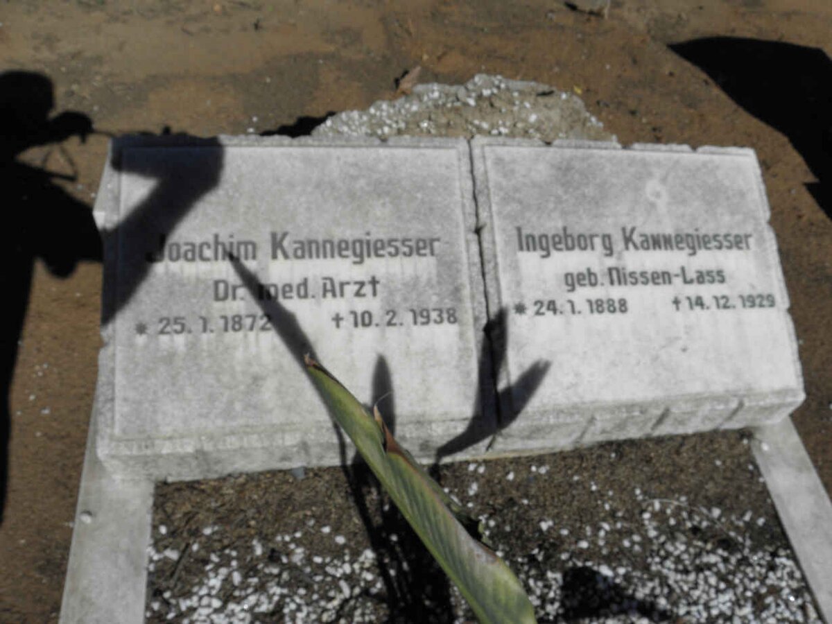 KANNEGIESSER Joachim 1872-1938 &amp; Ingeborg NISSEN-LASS 1888-1929