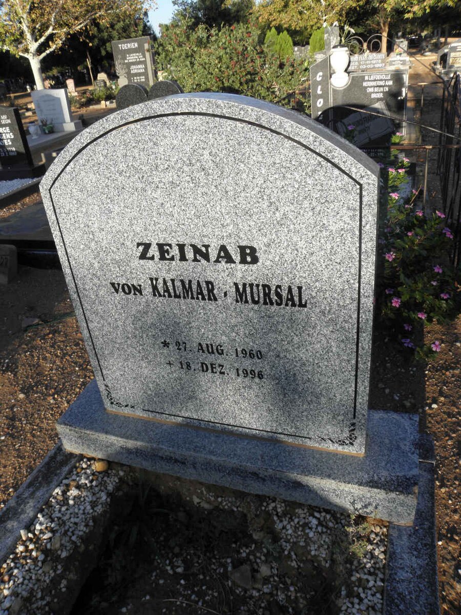 KALMAR-MURSAL Zeinab, von 1960-1996