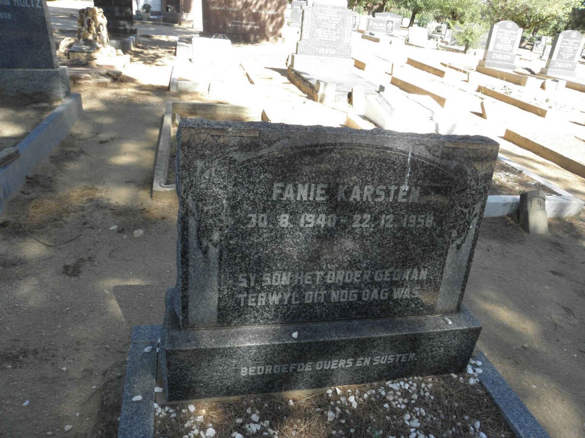 KARSTEN Fanie 1940-1958