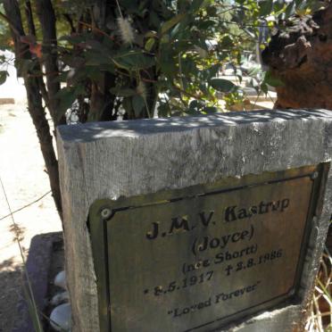 KASTRUP J.M.V. nee SHORTT 1917-1986