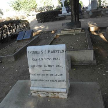 KARSTEN Andries S.J. 1921-1937