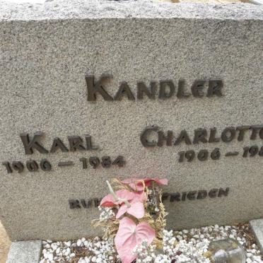 KANDLER Karl 1900-1984 &amp; Charlotte 1906-1986