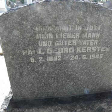 KERSTEN Paul Georg 1882-1945