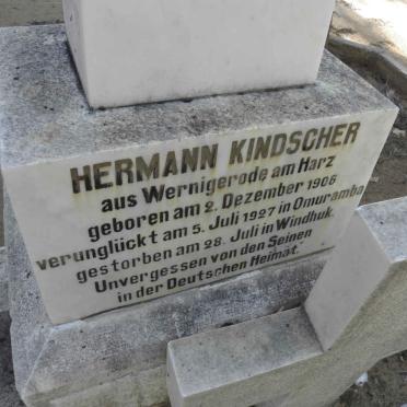 KINDSCHER Hermann 1906-1927