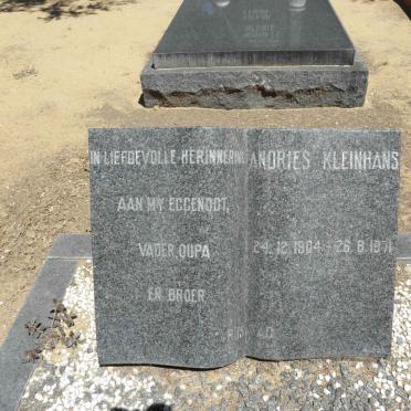 KLEINHANS Andries 1904-1971