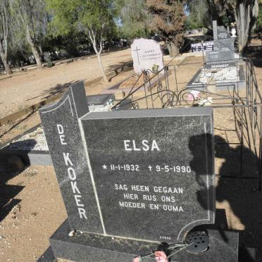 KOKER Elsa, de 1932-1990