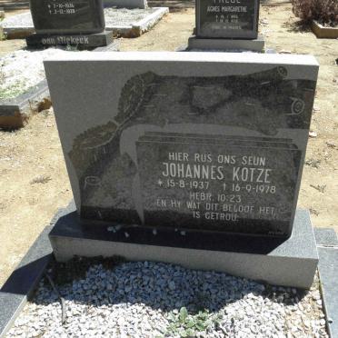 KOTZE Johannes 1937-1978