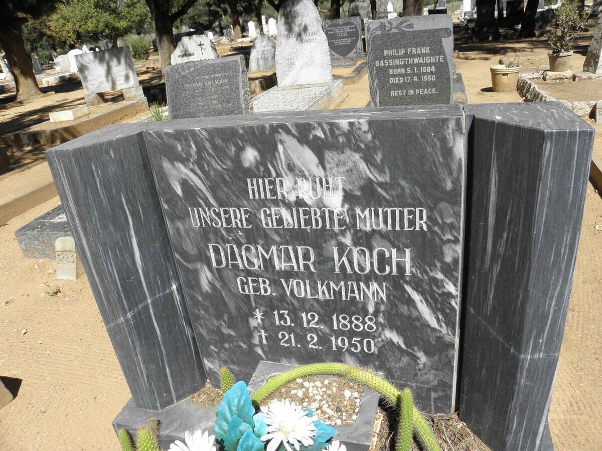 KOCH Dagmar nee VOLKMANN 1888-1950
