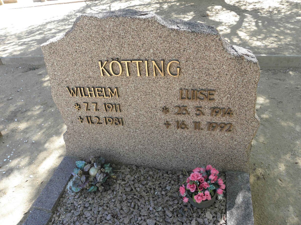 KÖTTING Wilhelm 1911-1981 &amp; Luise 1914-1992