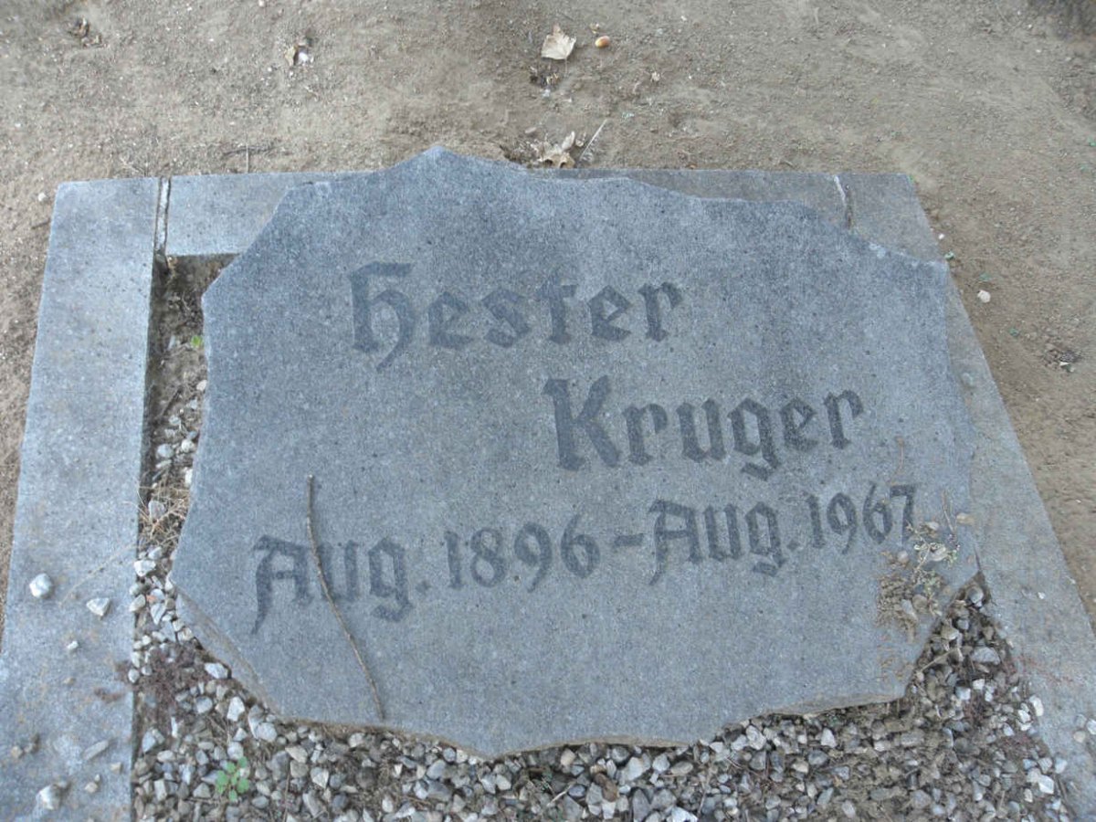 KRUGER Hester 1896-1967