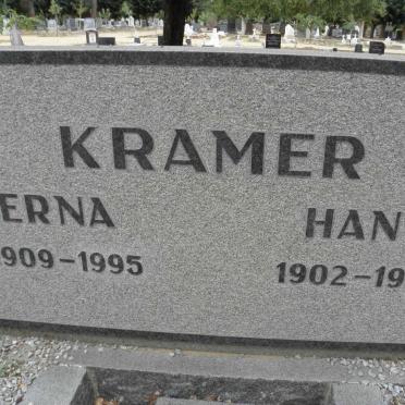 KRAMER Hans 1902-1972 &amp; Erna 1909-1995