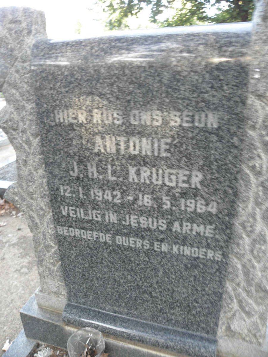 KRUGER Antonie J.H.L. 1942-1964