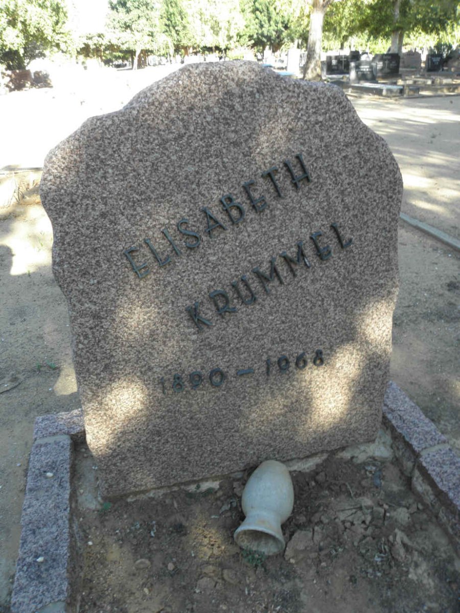 KRUMMEL Elisabeth 1890-1968