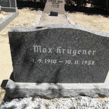 KRÜGENER Max 1910-1958