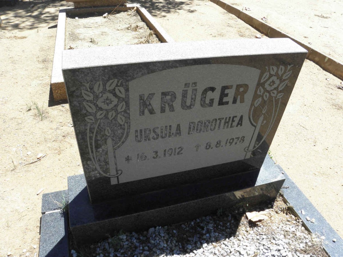 KRÜGER Ursula Dorothea 1912-1978