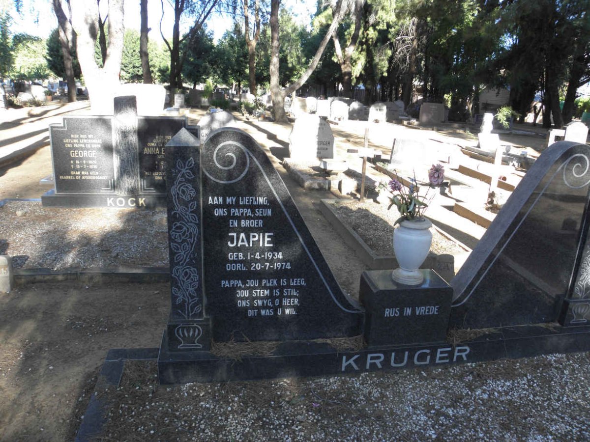 KRUGER Japie 1934-1974