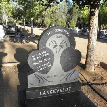 LANGEVELDT Ralph Cecil 1957-1996