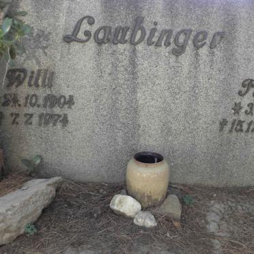 LAUBINGER Willi 1904-1974 &amp; Frieda 1912-1984