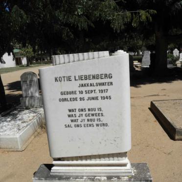 LIEBENBERG Kotie 1917-1945