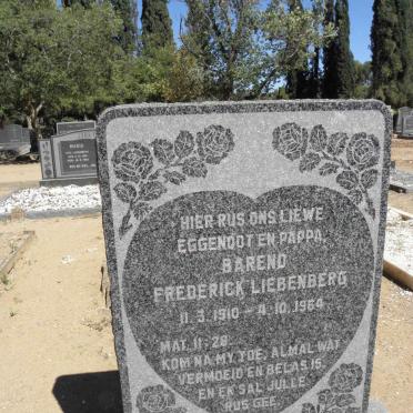 LIEBENBERG Barend Frederick 1910-1964