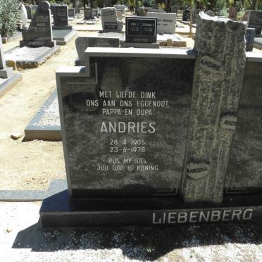 LIEBENBERG Andries 1905-1978
