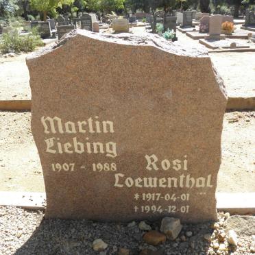 LIEBING Martin 1907-1988 :: LOEWENTHAL Rosi 1917-1994