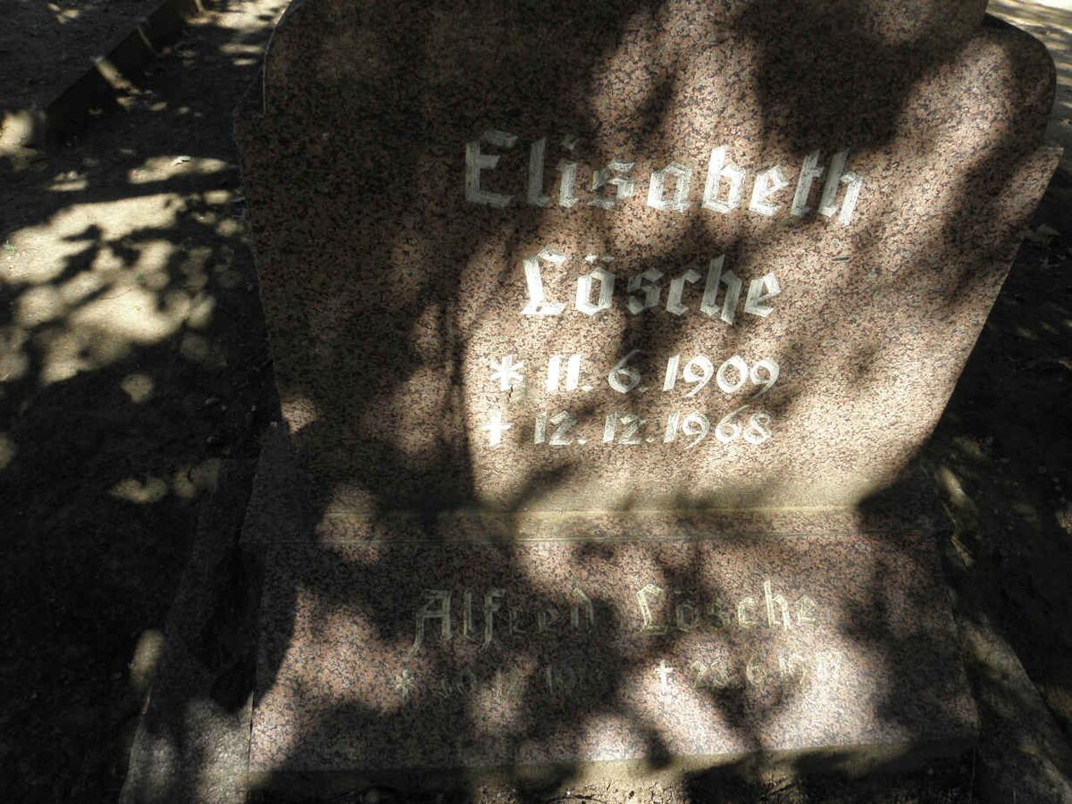 LÖSCHE Alfred 191?-1977 &amp; Elisabeth 1909-1968