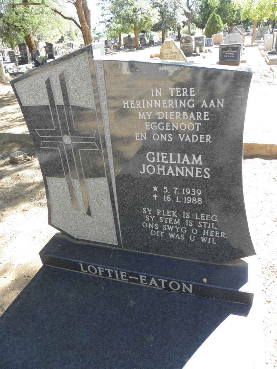 LOFTIE-EATON Gieliam Johannes 1939-1988