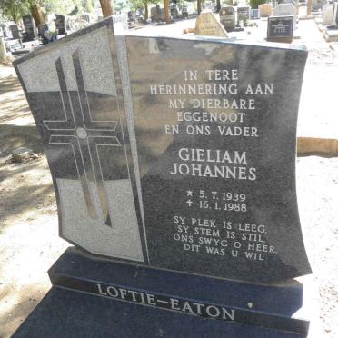 LOFTIE-EATON Gieliam Johannes 1939-1988