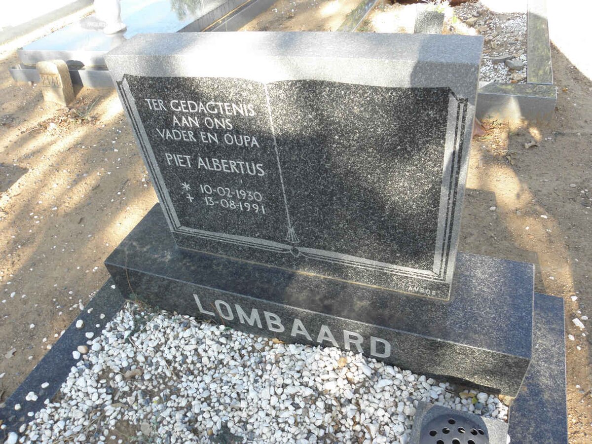 LOMBAARD Piet Albertus 1930-1991