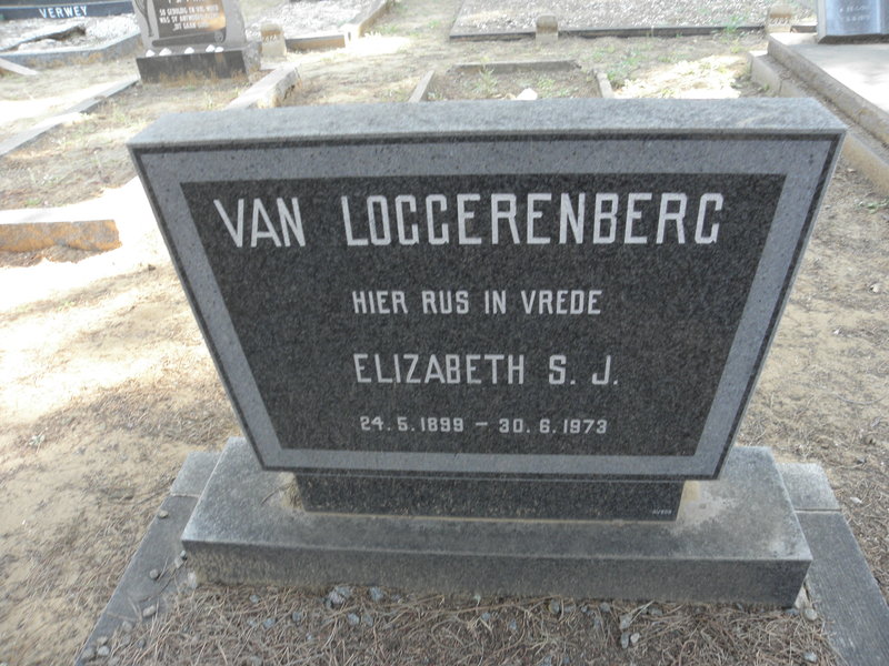 LOGGERENBERG Elizabeth S.J., van 1899-1973