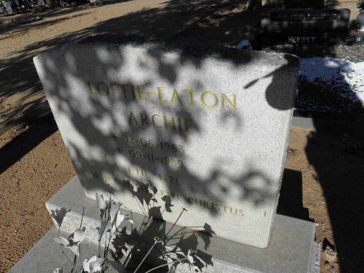 LOFTIE-EATON Archie 1963-1989