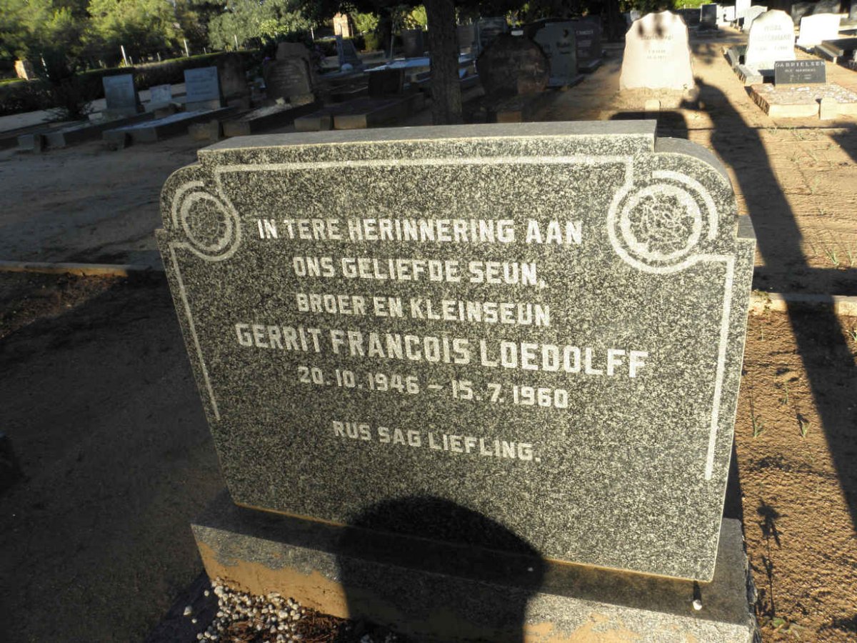 LOEDOLFF Gerrit Francois 1946-1960