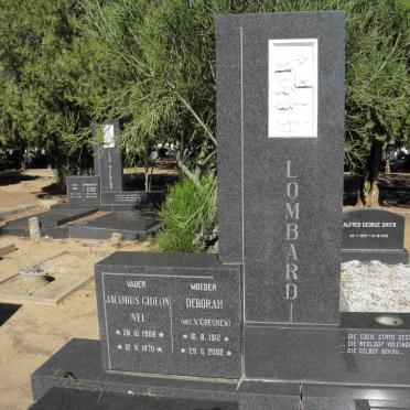 LOMBAARD Jacobus Gideon Nel 1908-1970 &amp; Deborah V. GREUNEN 1912-2002