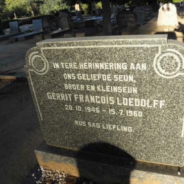 LOEDOLFF Gerrit Francois 1946-1960