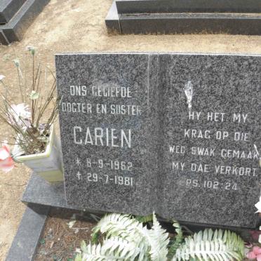 MALAN Carien 1962-1981