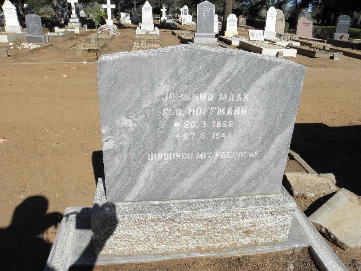 MAAK Johanna nee HOFFMANN 1862-1941