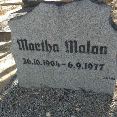 MALAN Martha 1904-1977