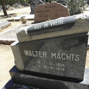 MACHTS Walter 1924-1978