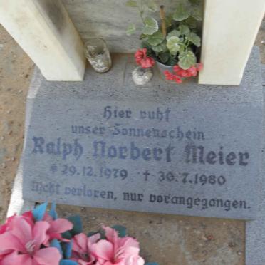 MEIER Ralph Norbert 1979-1980
