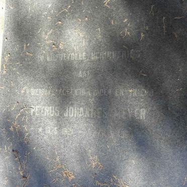 MEYER Petrus Johannes 1921-1959