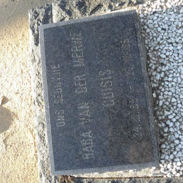 MERWE, van der 1969-1969