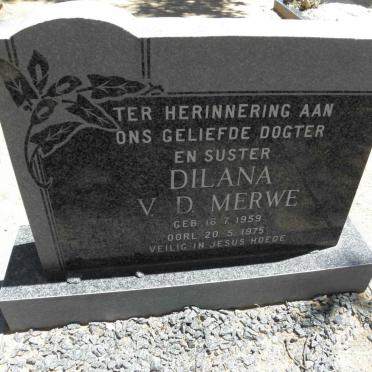 MERWE Dilana, v.d. 1959-1975