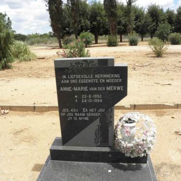 MERWE Anne-Marie, van der 1952-1994