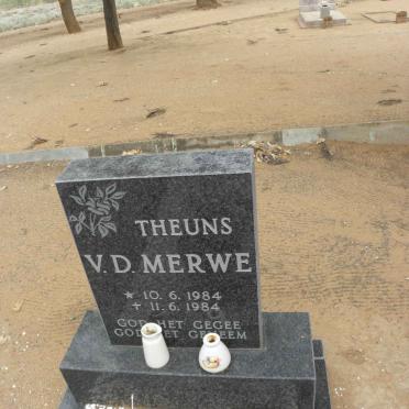 MERWE Theuns, v.d. 1984-1984